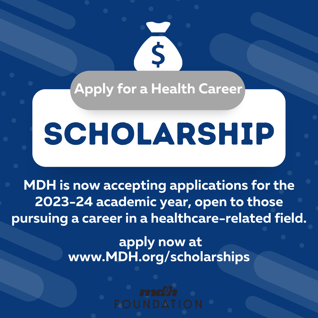 MDH Accepting Applications For 2023 2024 Health Career Scholarships   Scholarship Graphic 2023 